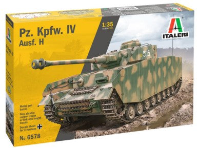 Italeri 6578 1:35 Pz. Kpfw. IV Ausf. H Military Tank Model Kit