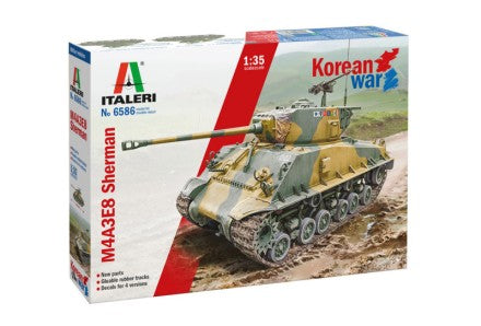 Italeri 6586 1:35 Sherman M4A3E8Korean War Military Tank Model Kit