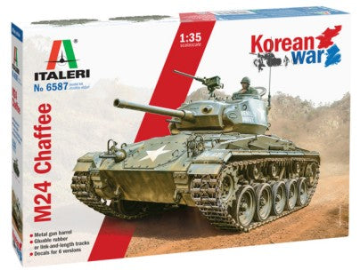 Italeri 6587 1:35 M24 Chaffee Korean War Military Tank Model Kit