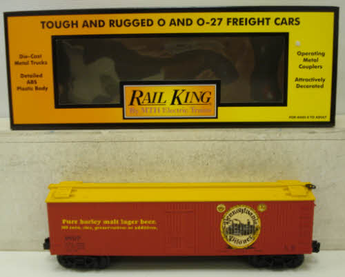 MTH 30-78065 O Gauge Pennsylvania Pilsner Reefer Car #1897