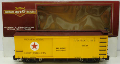 Bachmann 93368 G Scale Pennsylvania Boxcar w/Metal Wheels #6699