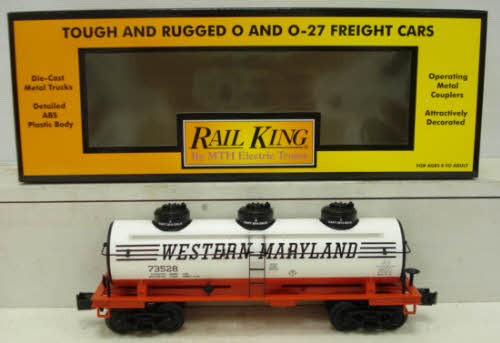 MTH 30-73256 Western Maryland 3-Dome Tank Car