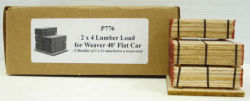 Weaver P776 2 x 4 Lumber Load for Weaver 40' Flat Car