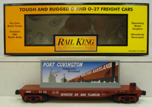 MTH 30-76280 Western Maryland Flat Car w/ Billboard