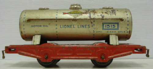 Lionel 1515 Vintage O Tinplate Tank Car