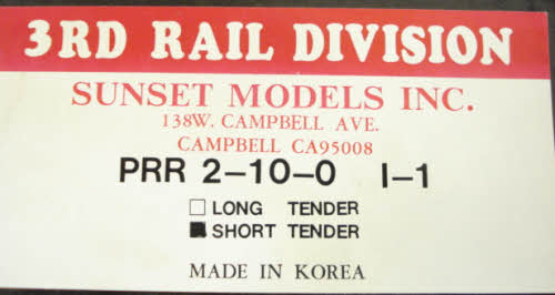 3rd Rail 4668 O BRASS Pennsylvania 2-10-0 Decapod Steam Locomotive -FP