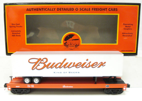 MTH 20-98604 Budweiser Flat w/48' Trailer