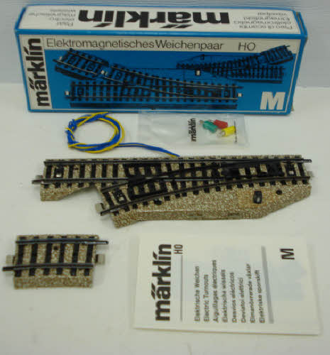 Marklin 5138 HO 22° Left Hand Solenoid-Operated Switch Turnout