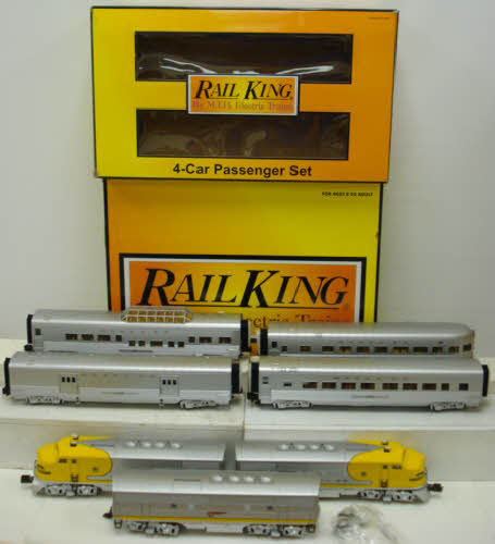 MTH 30-2762-1 Santa Fe F-3 ABA O Gauge Diesel Passenger Train Set w/PS 2.0