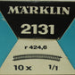 Marklin 2131 HO R424 K Curved Track Sections