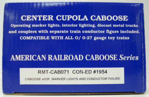 RMT CAB071 Con Edison Lighted Caboose w/ Marker Lights & Figure