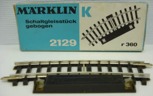Marklin 2129 HO Curved Switch Track Section