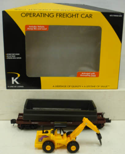 Lionel 6-22145 Western Maryland Log Dump Car w/Vehicle