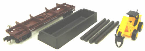 Lionel 6-22145 Western Maryland Log Dump Car w/Vehicle