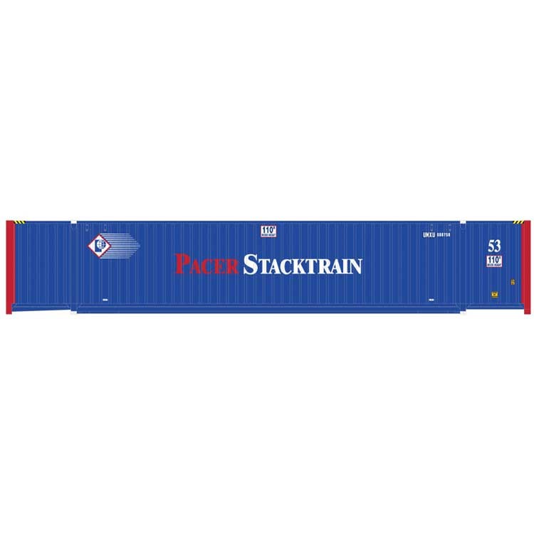 Atlas 20005939 HO Pacer Stack Train 53' Jindo Cargo Container #1 (Pack of 3)