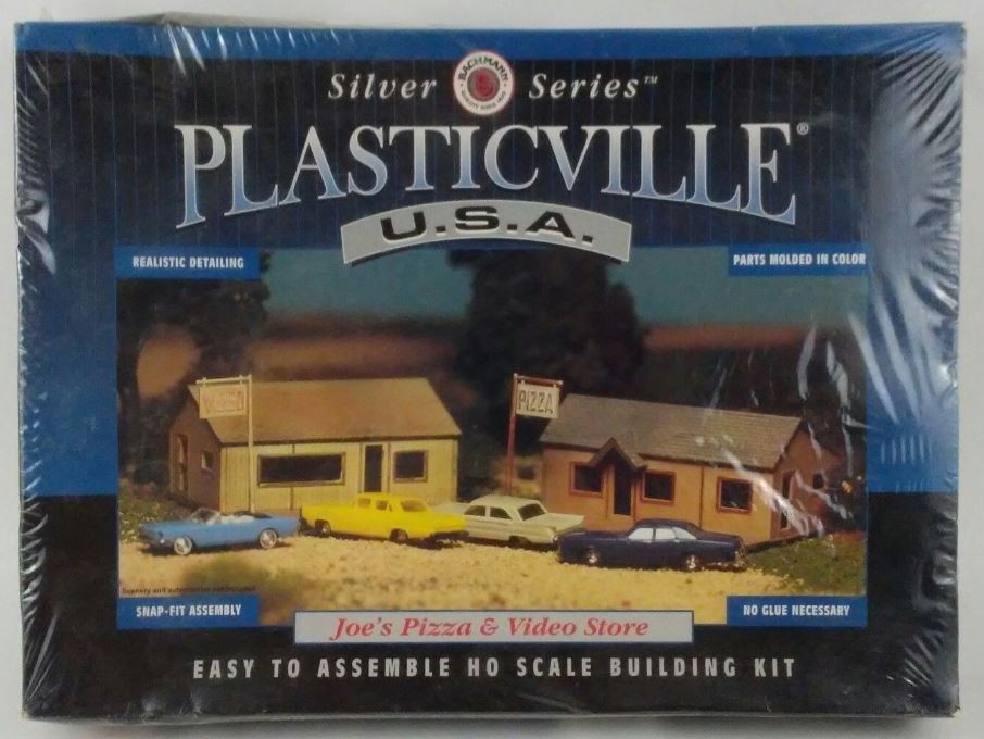 Plasticville 45526 HO Plasticville USA Joe's Pizza & Video Store Building Kit