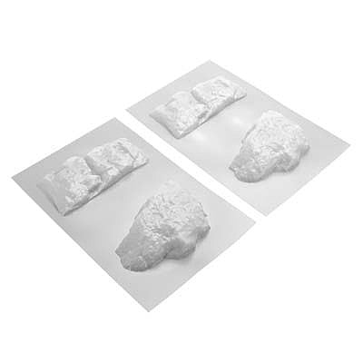 JTT Scenery Products 97472 Face Rock Plastic Pattern Sheet (Pack of 2)