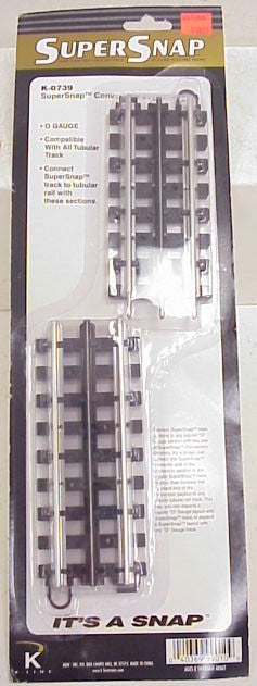 K-Line K-0739 O SuperSnap Conversion Track Sections (Pack of 2)