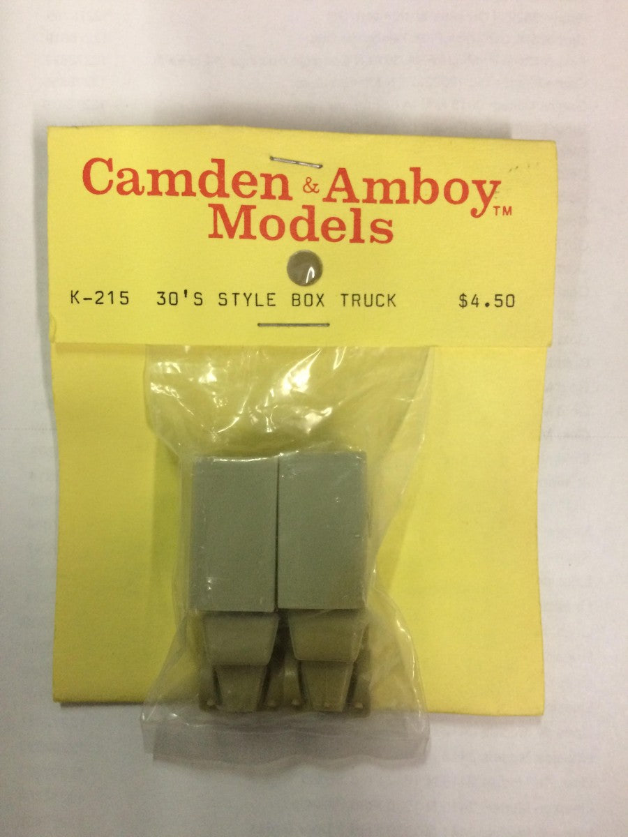 Camden & Amboy K-215 30's Style Box Truck Resin Kit (Pack of 2)