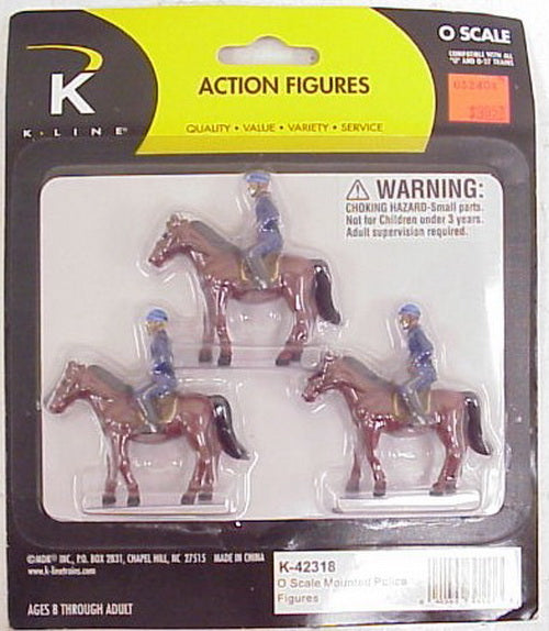 K-Line K42318 O Mounted Police Figures (Set of 3)