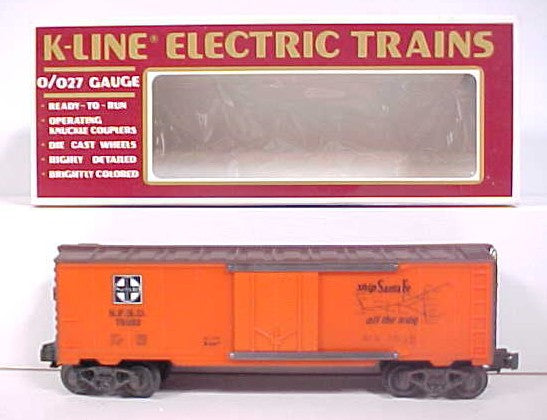 K-Line K75032 O Gauge Santa Fe Map Reefer Car