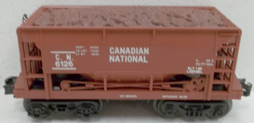 Lionel 6-6126 O Gauge Canadian National Ore Car with Ore Load