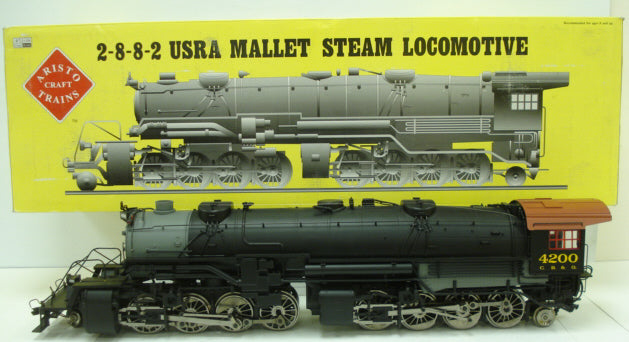 Aristo-Craft 21611 CB&Q 2-8-8-2 Mallet Steam Locomotive