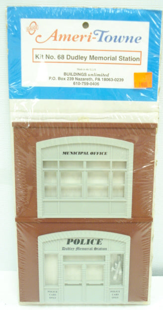 Ameri-Towne 68 O Dudley Memorial Station Building Front Kit.