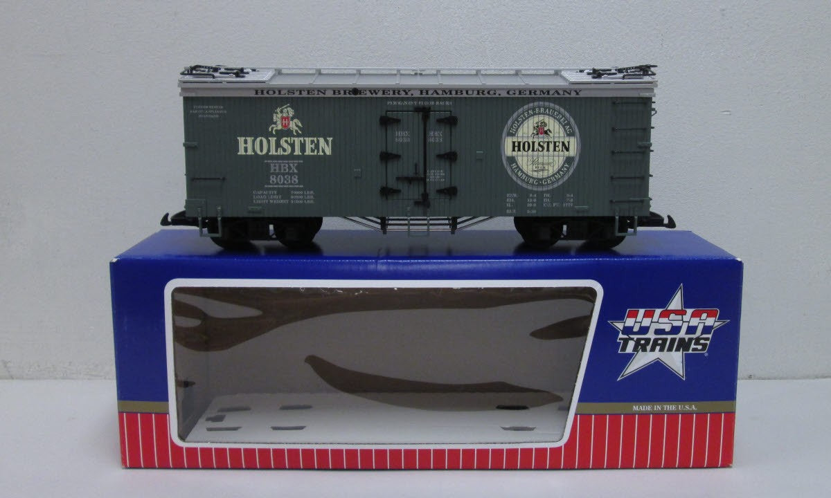 USA Trains R16372 G Scale Holsten Bier Reefer #8038