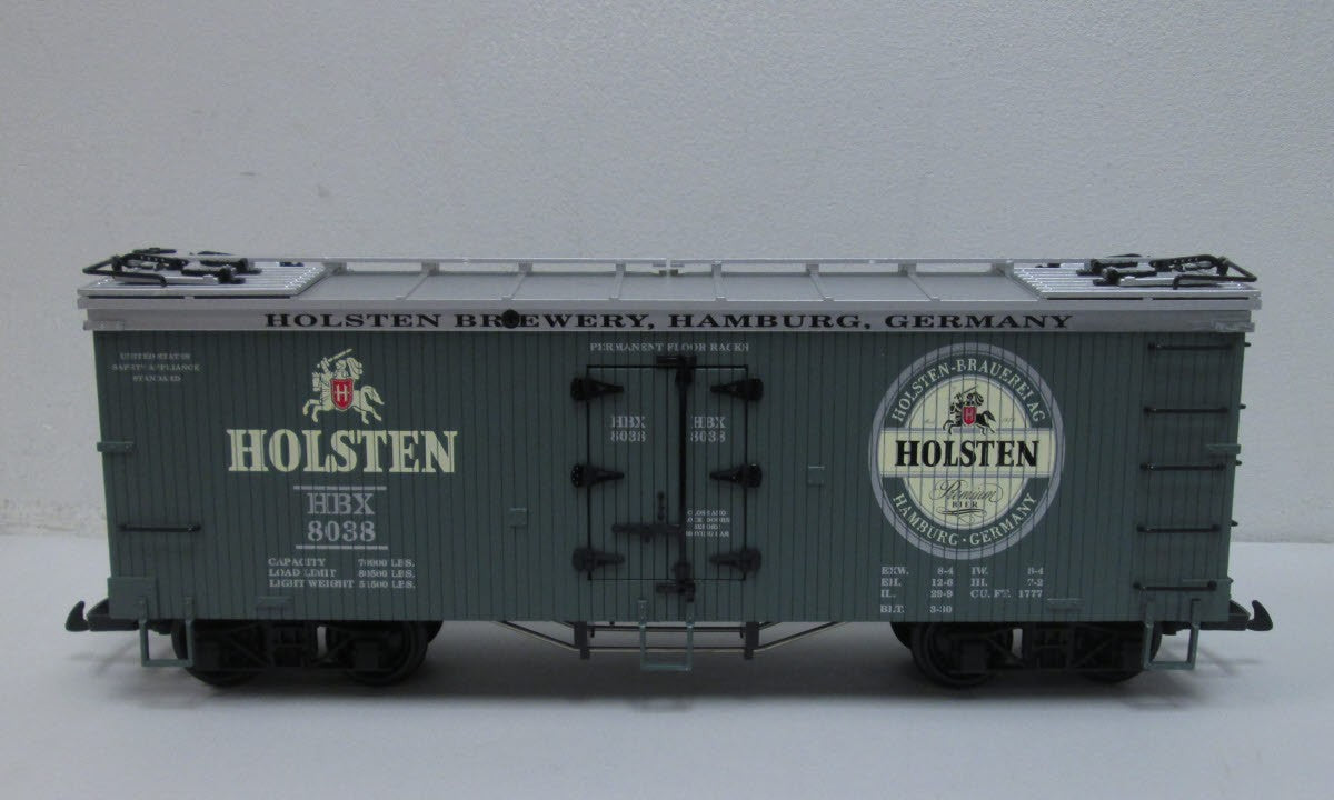 USA Trains R16372 G Scale Holsten Bier Reefer #8038