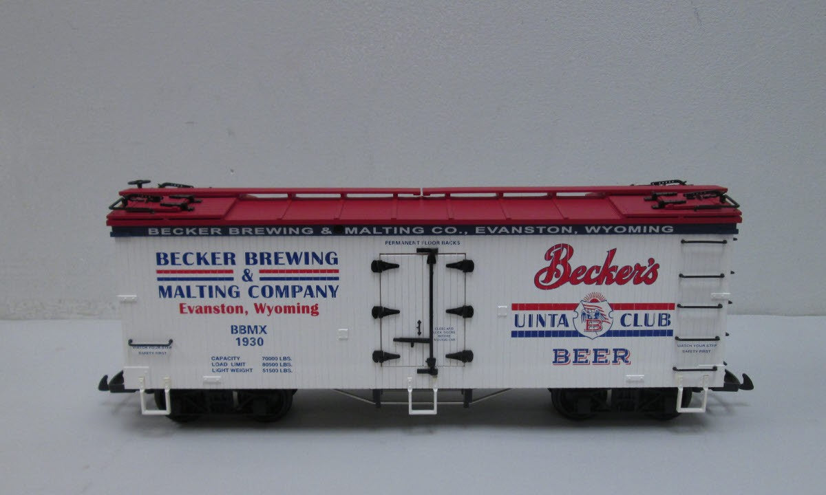 USA Trains R16375 G Scale Becker's Beer Reefer #1930