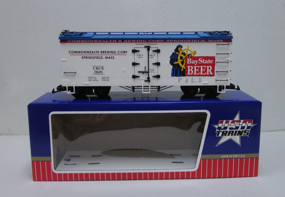 USA Trains R16376 G Scale Bay State Beer Reefer #926