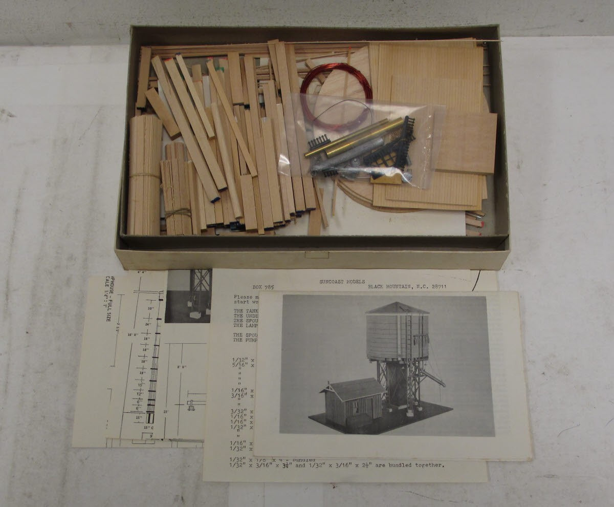 Suncoast Models 006 O Scale Water Tower Tank The Masterpiece Series CraftsmanKit