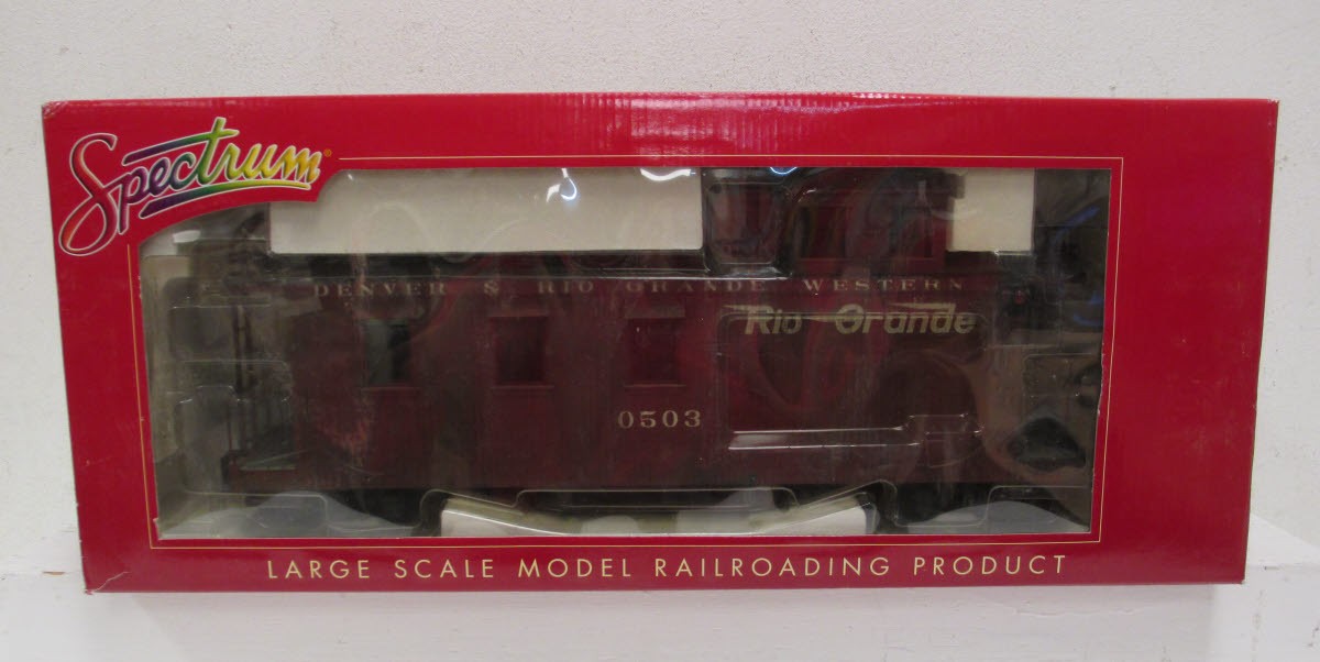 Bachmann 88797 G Spectrum D&RGW Long Caboose (Metal Wheels) #0503