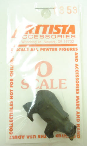 Arttista 1353 O Hand Painted Pewter Black Bear Figure