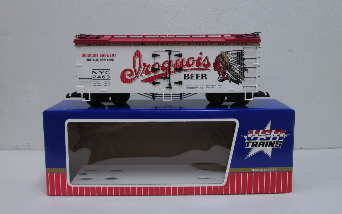 USA Trains 16374 G Scale Iroquois Beer Reefer Car #2463