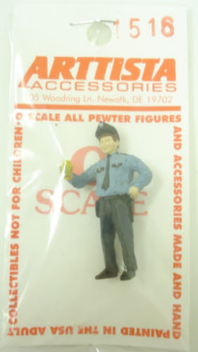 Arttista 1516 O Scale Policeman with Glass