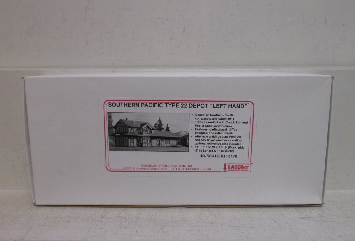 American Model Builders 176 HO LH Southern Pacific 22 Depot Laser Art Kit