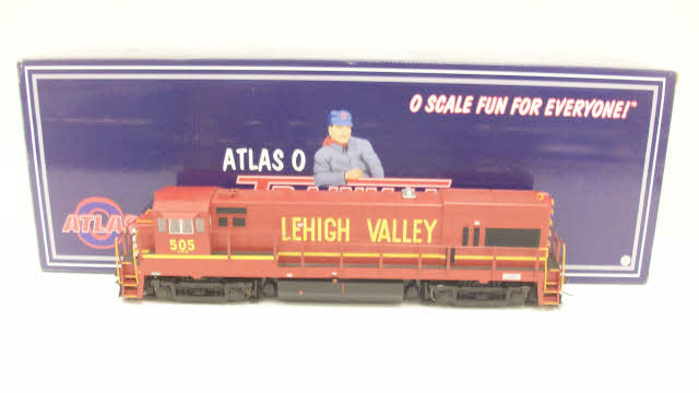 Atlas 20031003 Lehigh Valley U23B Powered 3-Rail Diesel Locomotive w/TMCC #505