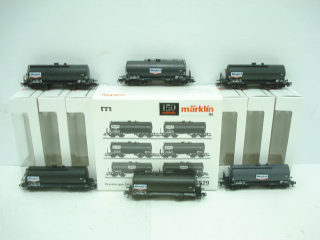 Marklin 46529 HO Scale German Federal Railway (DB) Mobil Tank 6-Car Set