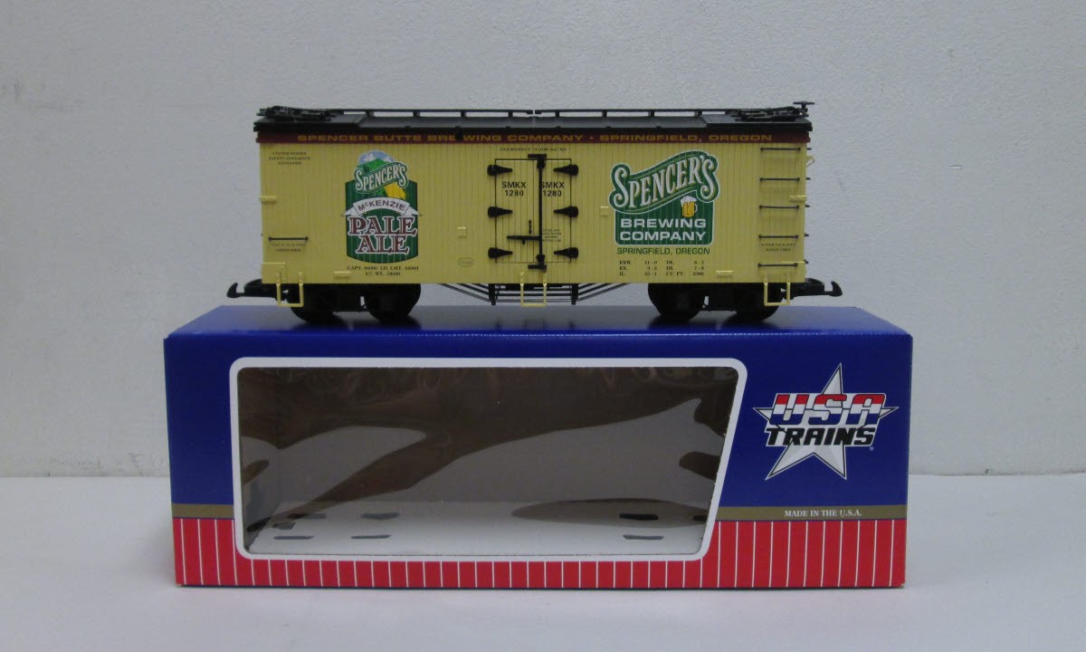 USA Trains 16399 G Scale Spencer's Pale Ale Refrigerator Car