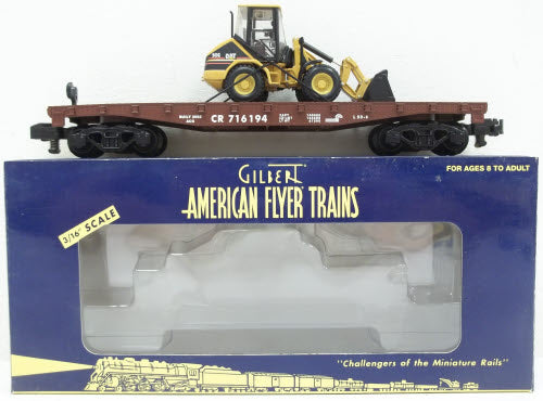 American Flyer 6-48528 S Gauge Conrail Flatcar W/ Wheel Loader #716194