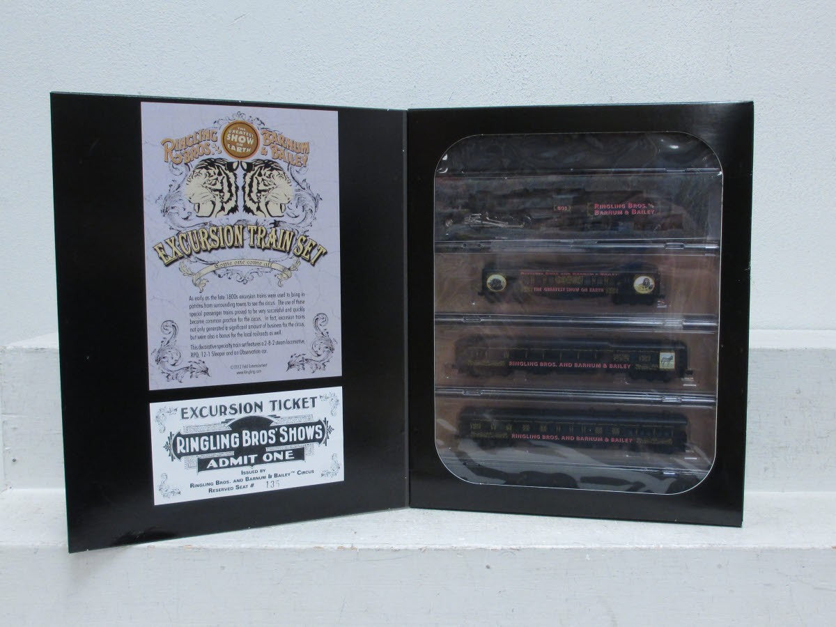 Micro-Trains 99321170 Ringling Bros. Excursion N Gauge Steam Passenger Train Set