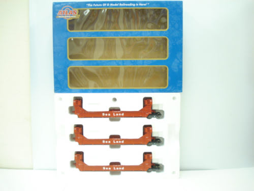 Atlas 9907-1 O Sea Land Gunderson Stack Car Set