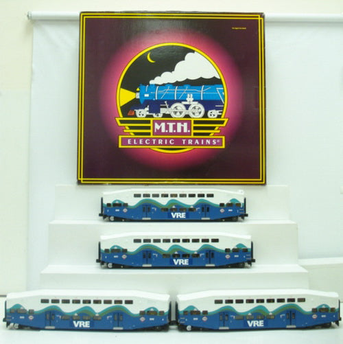MTH 20-65053 O Virginia Railway Express Bombardier Passenger Car Set (Set of 4)