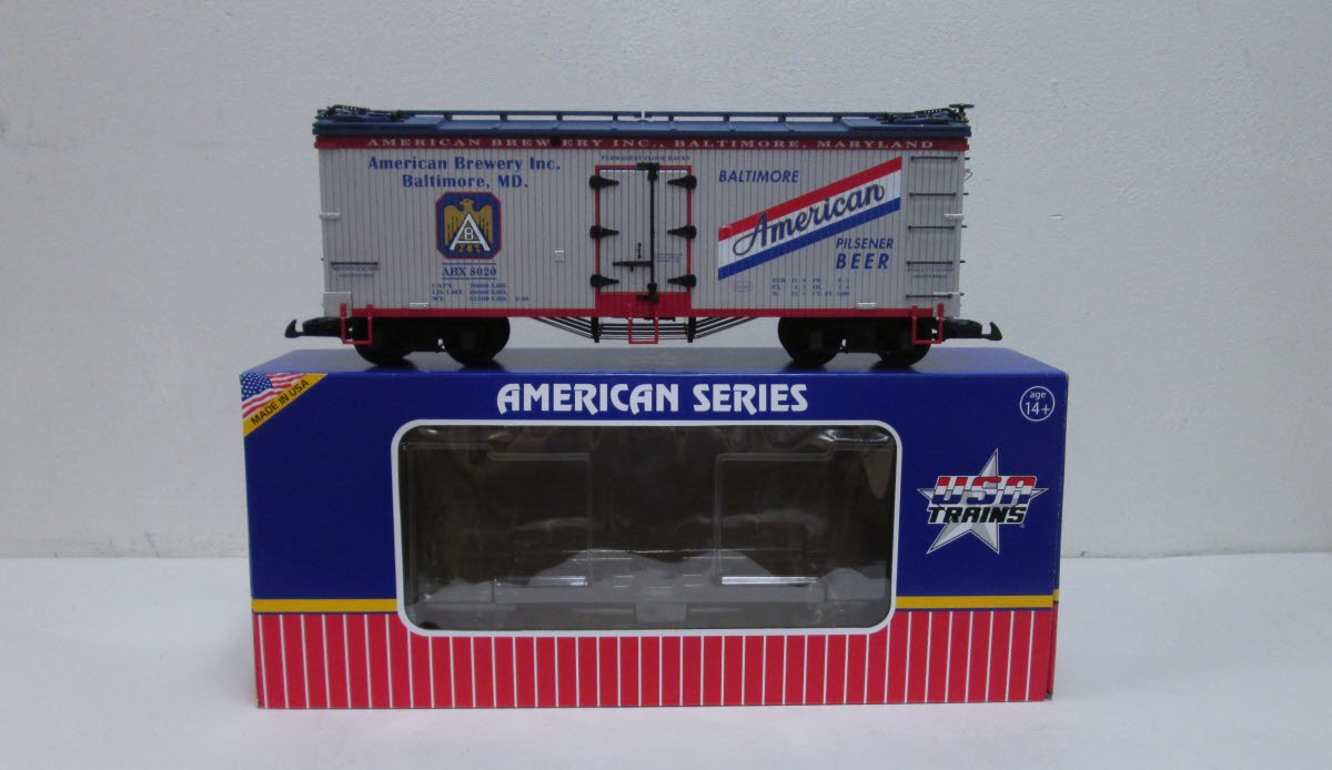 USA Trains 16418 G Scale American Pilsener Refrigerator Car