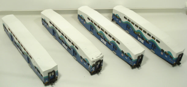 MTH 20-65053 O Virginia Railway Express Bombardier Passenger Car Set (Set of 4)