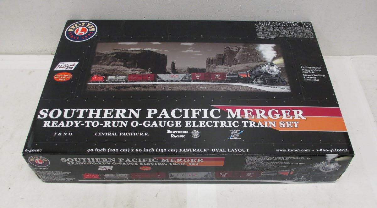 Lionel 6-30167 O Southern Pacific Merger O Gauge Steam Train Set
