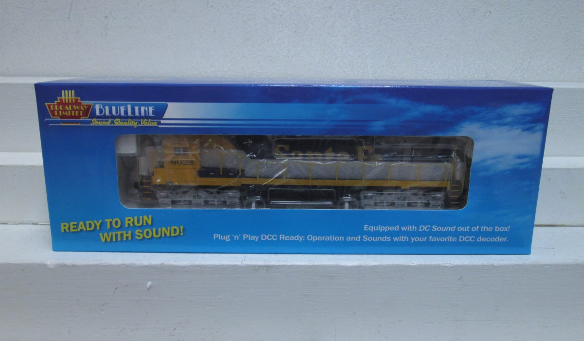 Broadway Limited 5041 HO Blue Line ATSF GE C30-7 Diesel Locomotive #8023