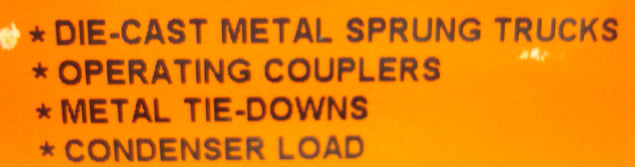 Lionel 6-39468 O Gauge PWC Allis-Chalmers Condenser Car